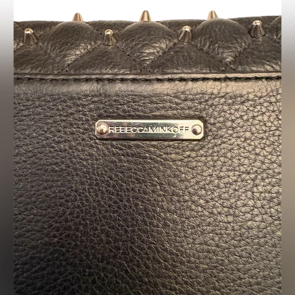 Rebecca Minkoff Mini Quilted Affair with Studs in Black with Gold Hardware - Picture 9 of 11